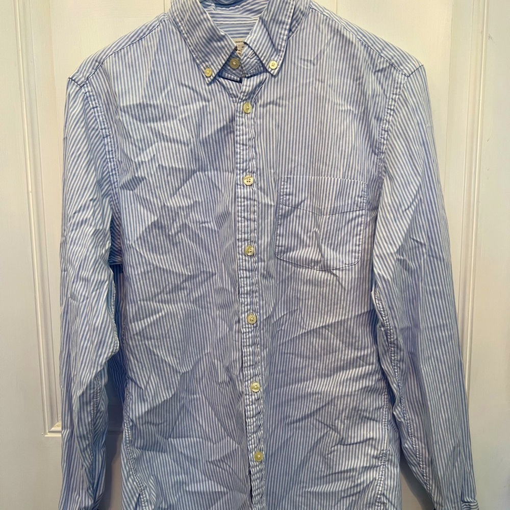 J. Crew Sunwashed Oxford Button Down